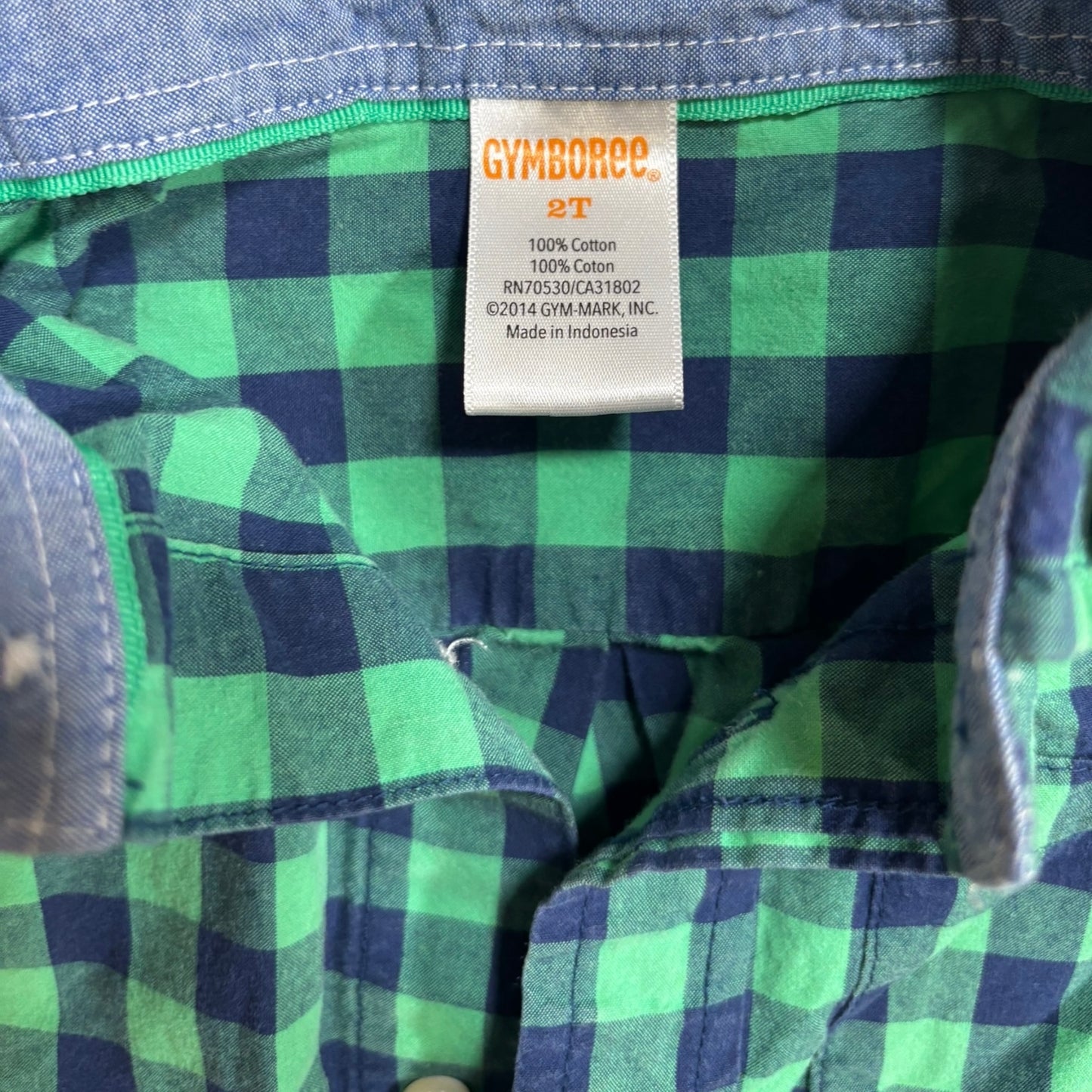Green/Black Checkered Shirt