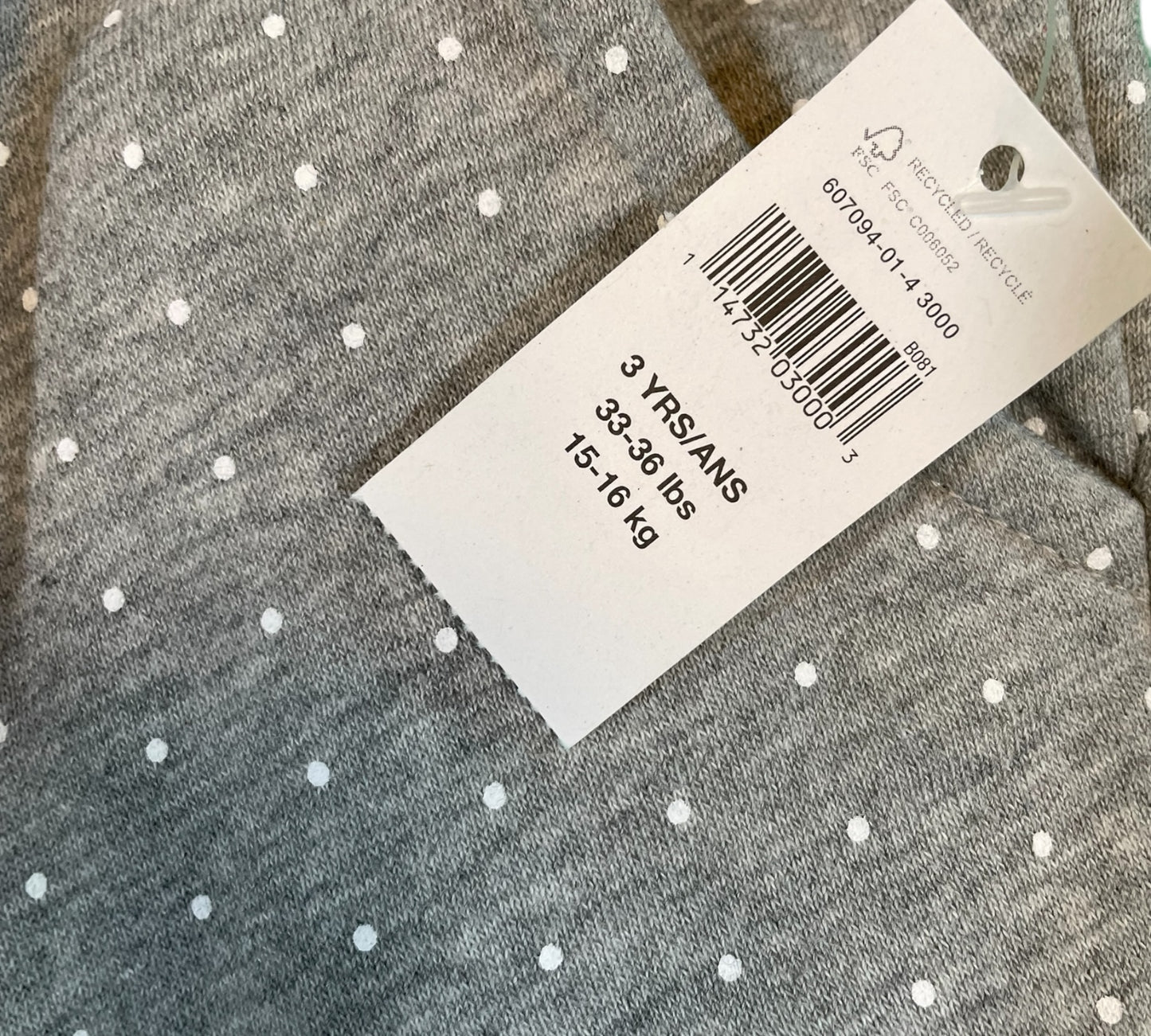 Gap Grey Polka Dot pants