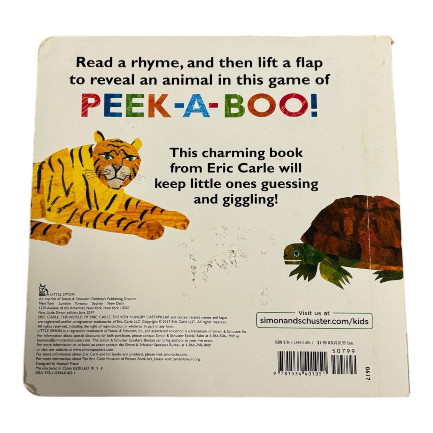 Peel - a - boo animals