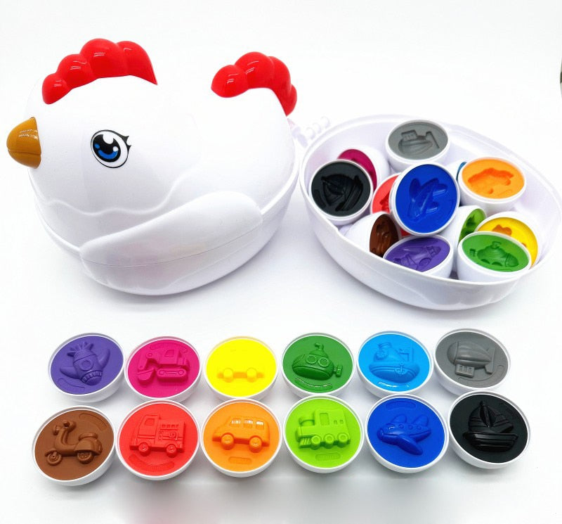 Kids Egg Puzzle Sensory Montessori Games