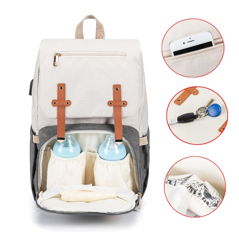 Waterproof Oxford Diaper Handbag