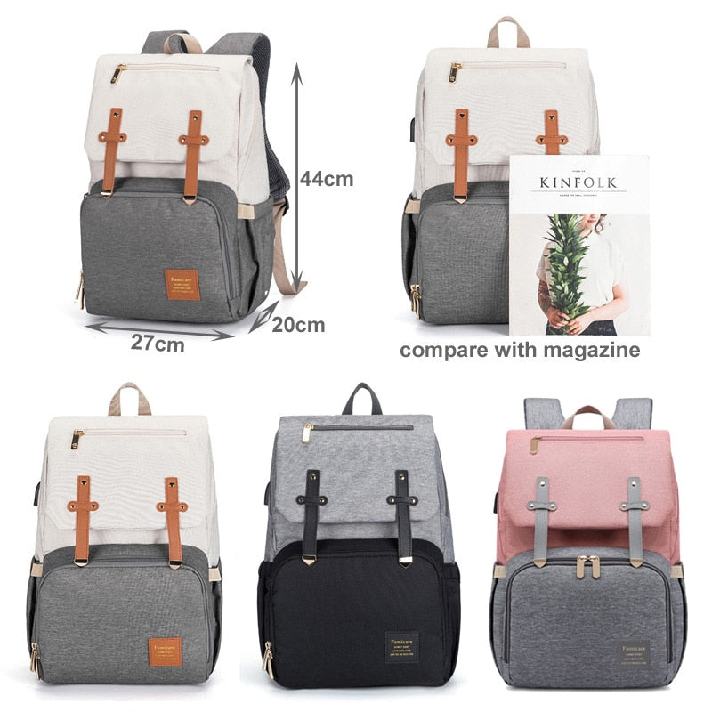 Waterproof Oxford Diaper Handbag