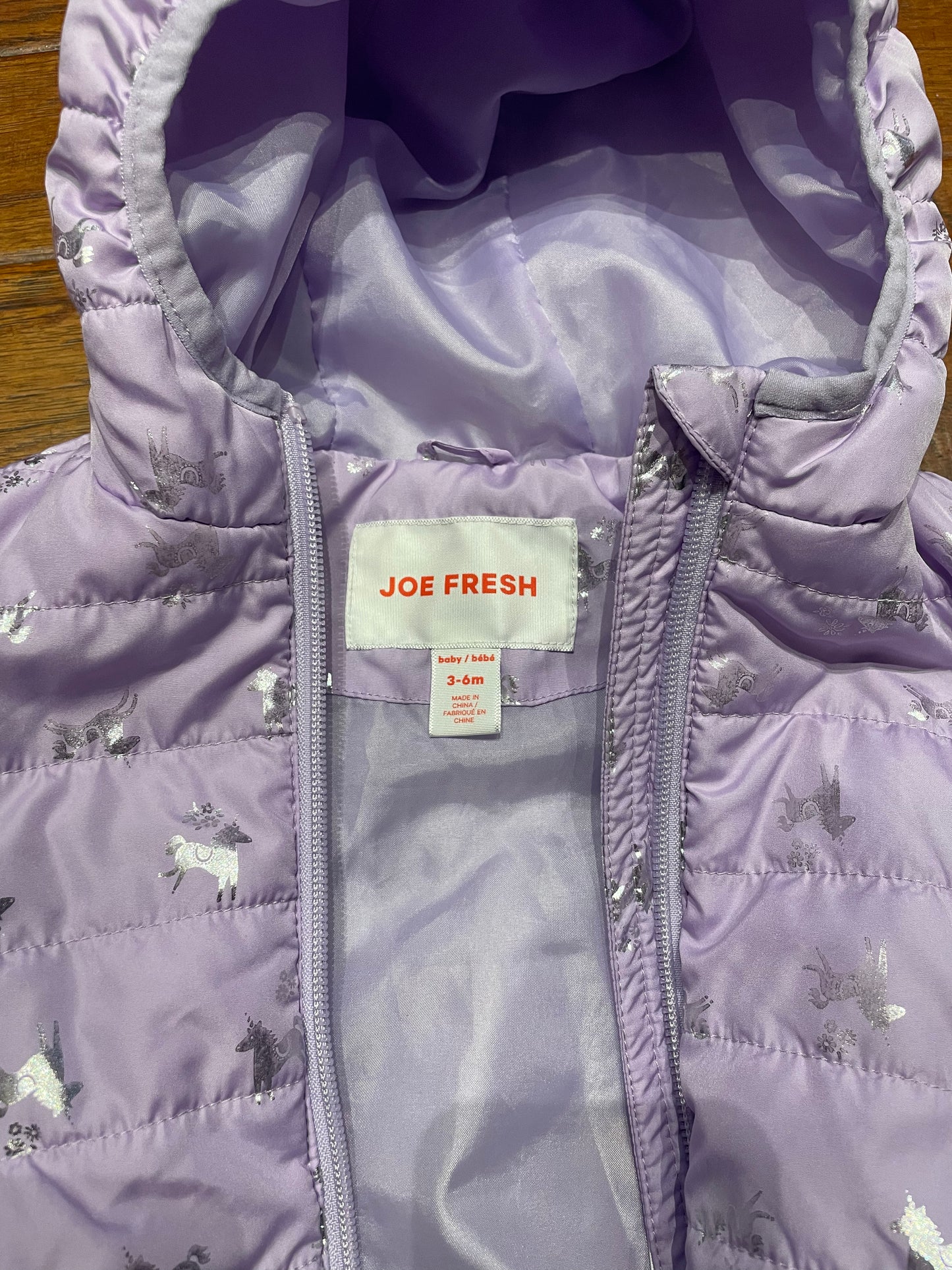 Joe Fresh Purple Horses Jacket