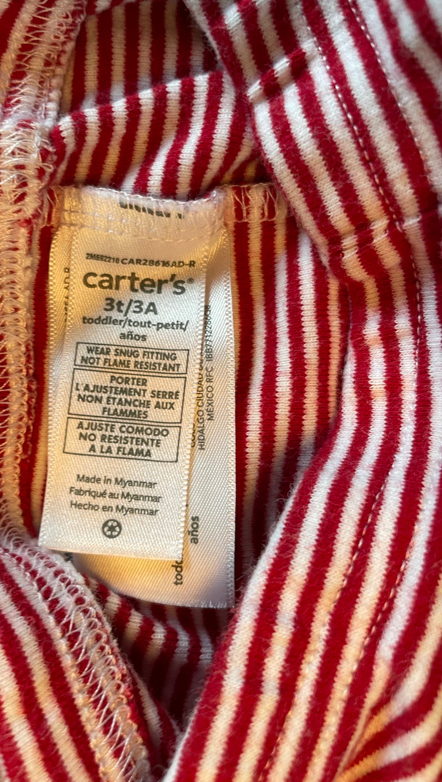 Carters Candy Cane Pants