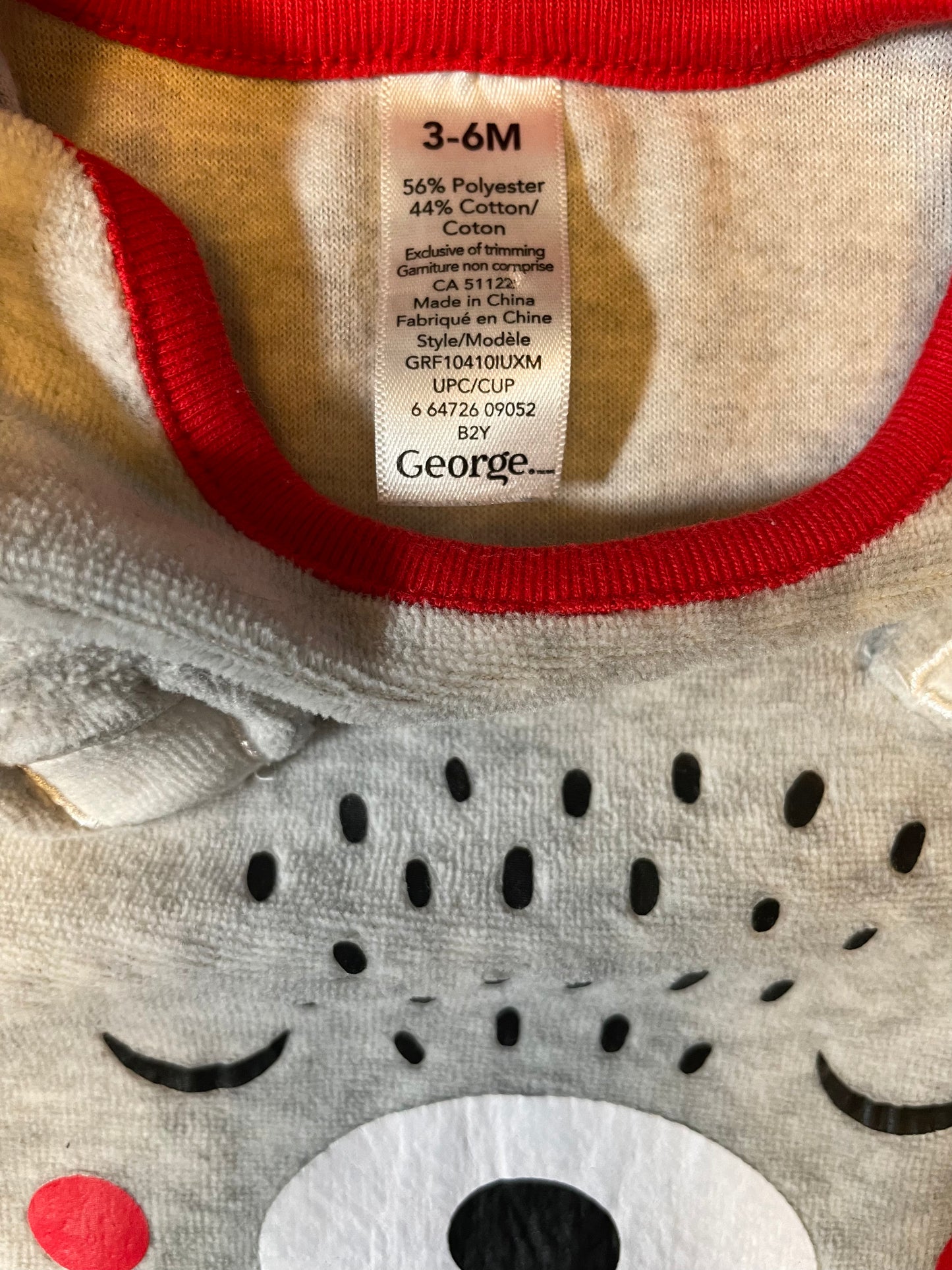 George Polar Bear Sleeper 3-6M