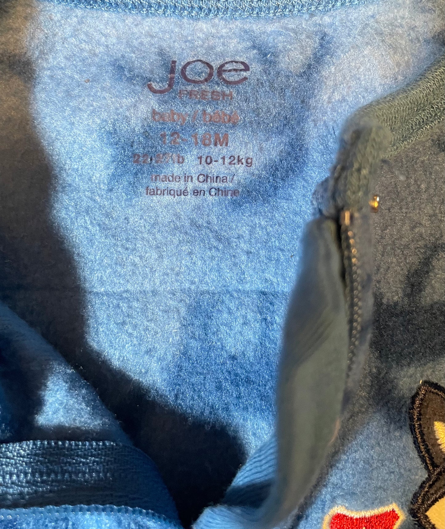 Joe Fresh Fox Fleece Overalls 12-18M