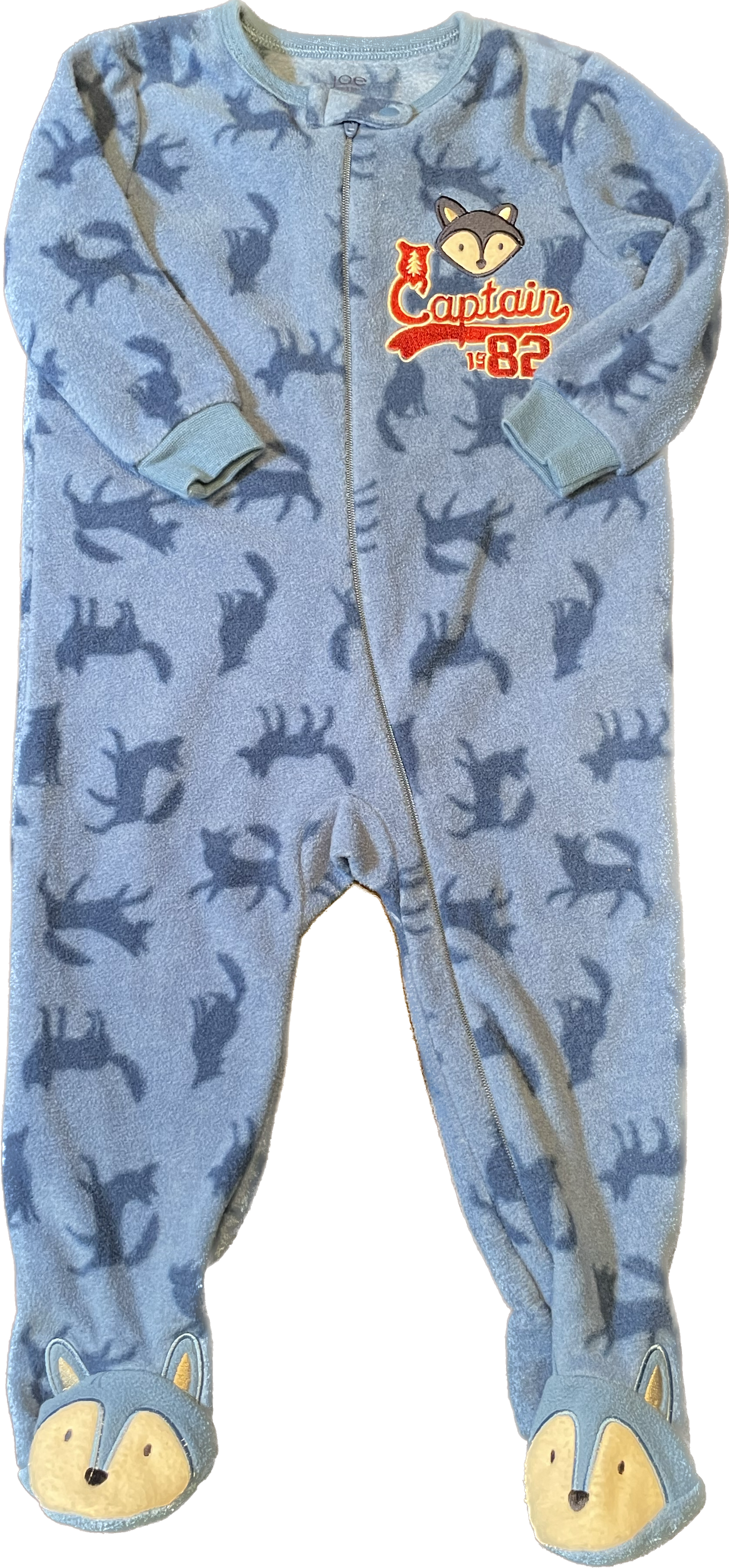 Joe Fresh Fox Fleece Overalls 12-18M