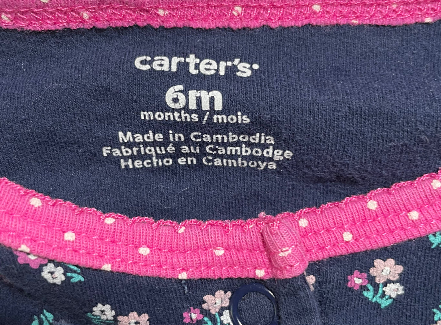 Carters Floral Onesie Sleeper