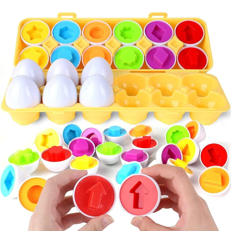 Kids Egg Puzzle Sensory Montessori Games