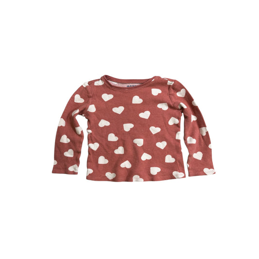 Long Sleeve Hearts Shirt