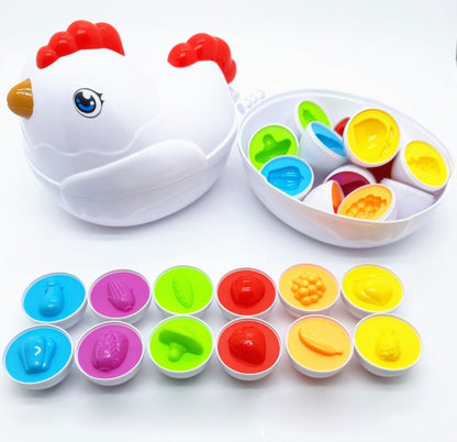 Kids Egg Puzzle Sensory Montessori Games