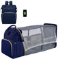 Large capacity Lightweight Portable Bag with Folding Crib Bed