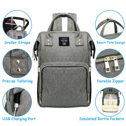 Large Capacity Waterproof Diaper Bag