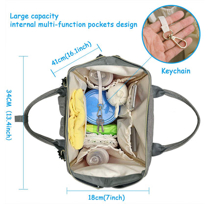 Large Capacity Waterproof Diaper Bag