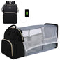 Large capacity Lightweight Portable Bag with Folding Crib Bed