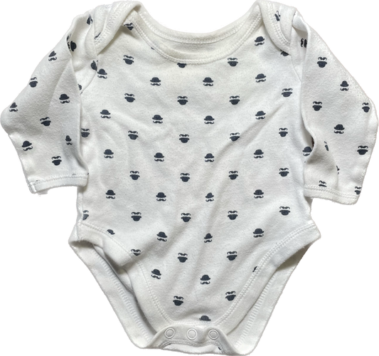 Top Hat & Mustach Bodysuit