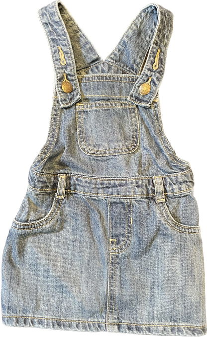 Old Navy Jean Overall Skirt 18-24M