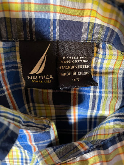 Nautica Long Sleeved Collared Shirt  3T