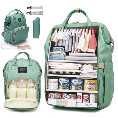 Large Capacity Waterproof Diaper Bag